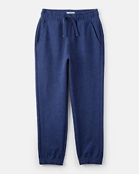 Boys Cotton Joggers - Navy