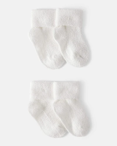 Baby 4-Pack Foldover Chenille  Booties