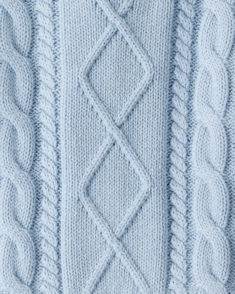Baby Organic Cotton Cable Knit Sweater
