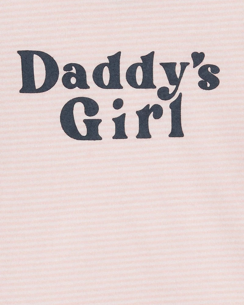 Baby "Daddy's Girl" Short-Sleeve Bodysuit - Pink