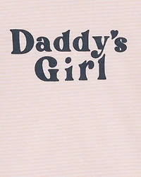 Baby "Daddy's Girl" Short-Sleeve Bodysuit - Pink