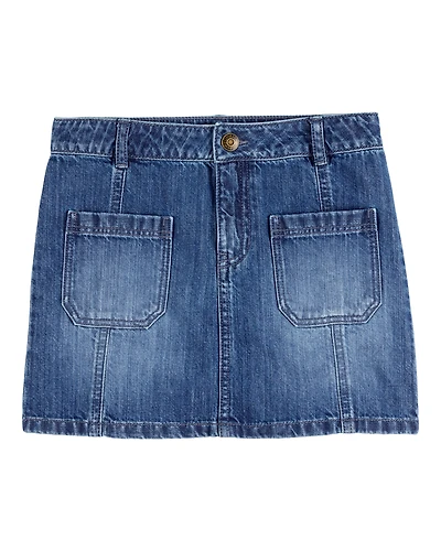 Kid Icon Denim Skirt - Blue