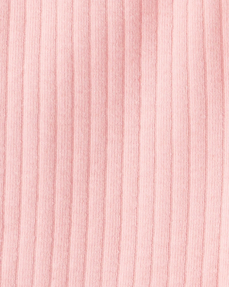 Baby Girl Cotton Flare Leggings - Pink