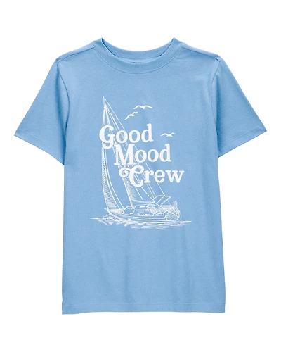 Kid Good Mood Crew Short-Sleeve Graphic Tee