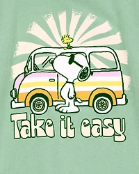 Girls Peanuts™ Snoopy Short-Sleeve Graphic Tee - Green
