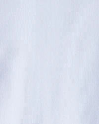 Kid Mock Neck Ribbed Tee - Blue