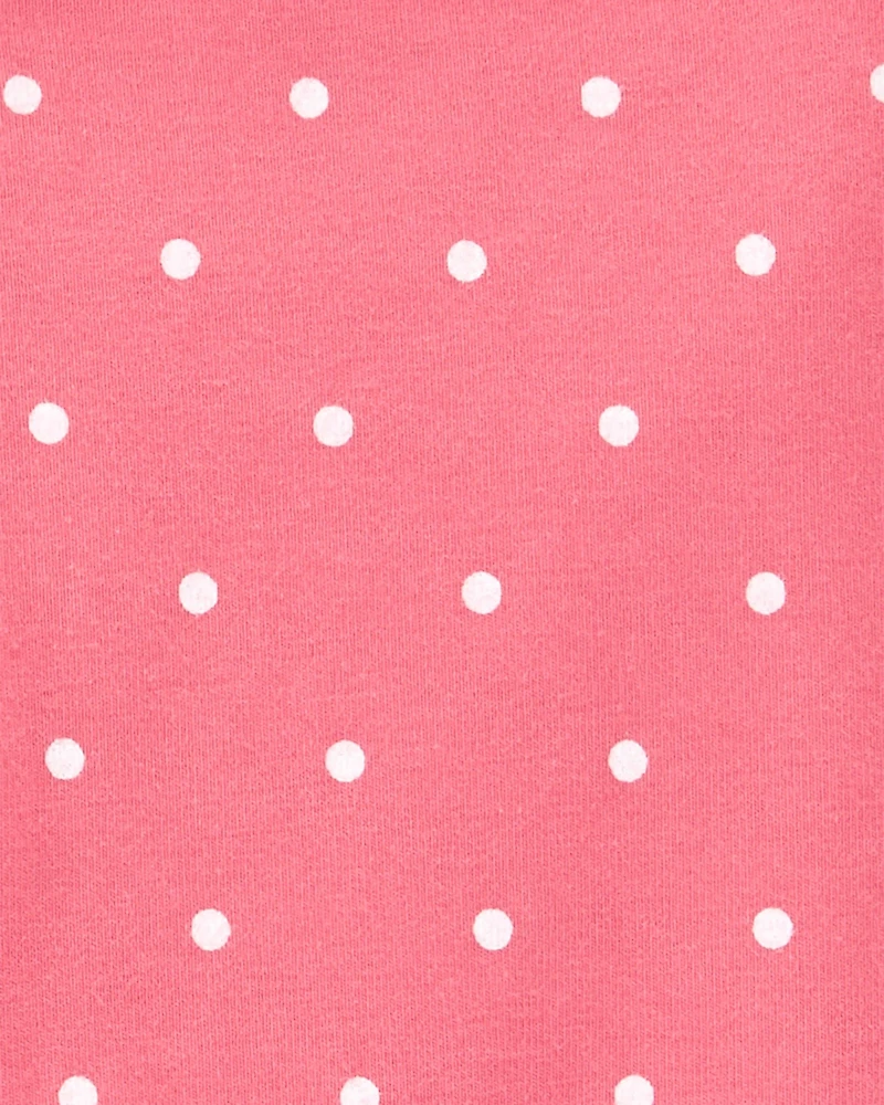 Toddler Cotton Polka Dot Stretch Leggings