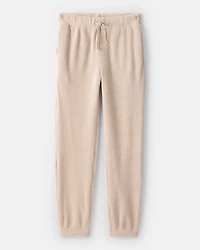Girls Waffle Knit Joggers