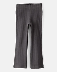 Toddler Girl Cotton Flare Leggings - Black