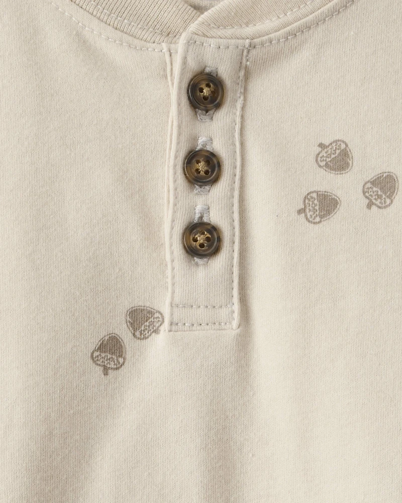 Baby Boy Acorn Short-Sleeve Tee - Brown