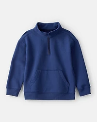 Toddler Boy DayDream Fleece Quarter Zip Sweatshirt - Navy