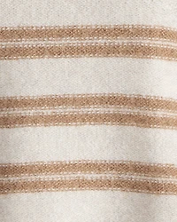 Baby Bear Striped Sherpa-Lined Hooded Sweater