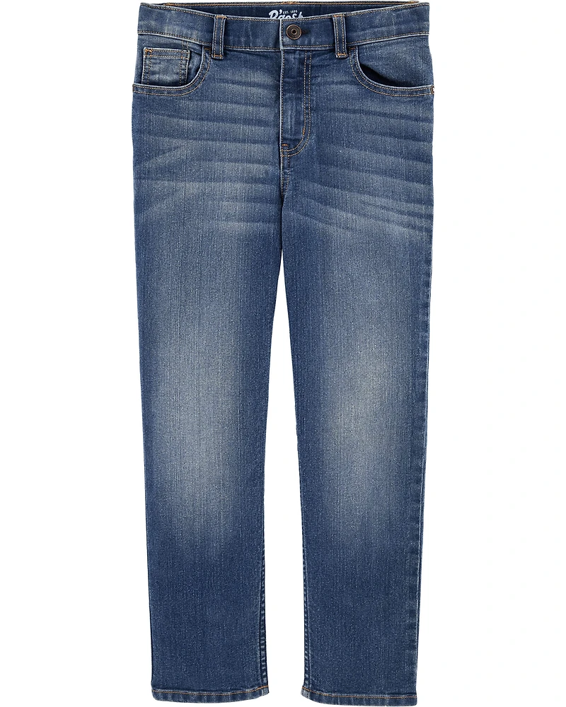 Kid Medium Blue Wash Straight-Leg Jeans