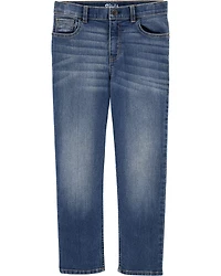 Kid Medium Blue Wash Straight-Leg Jeans