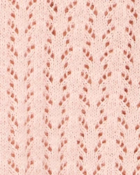 Kid Tie Cardigan Top - Pink