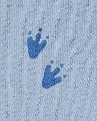 Baby Boy Dinosaur Cotton Romper - Blue
