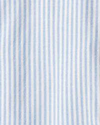 Kid Striped Button-Down Long-Sleeve Shirt Dress - Blue/White