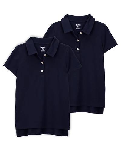 Kid -Pack Pique Uniform Polo Shirts