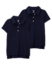 Kid -Pack Pique Uniform Polo Shirts