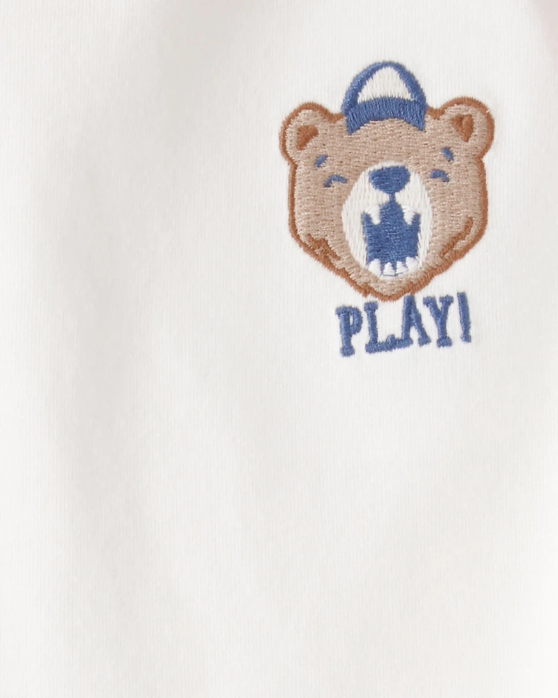 Baby Boy 2-Piece Bear Graphic Tee & French Terry Joggers Set - Multi