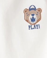Baby Boy 2-Piece Bear Graphic Tee & French Terry Joggers Set - Multi