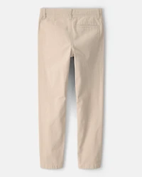 Kid Slim Tapered Chino Pants - Khaki