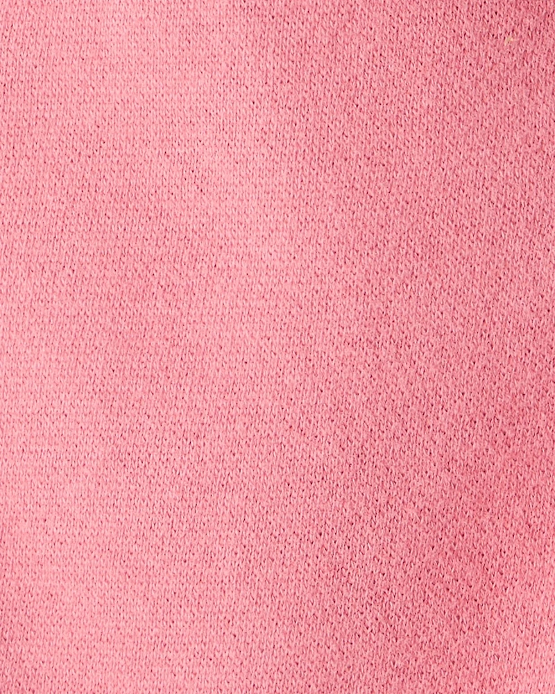 Baby Girl Cotton Pull-On Pants - Pink