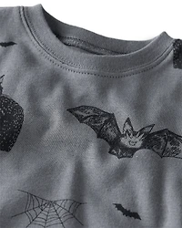 Baby Organic Cotton Pajamas in Spooky Creatures Print