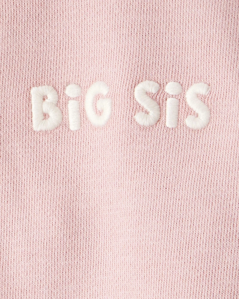 Toddler Organic Cotton Big Sis Sweatshirt