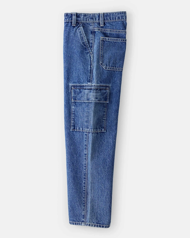 Boys Cargo Jeans - Blue