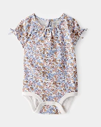 Baby Floral Short-Sleeve Bodysuit