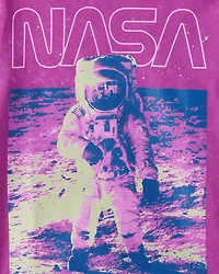 Kid NASA Space Short-Sleeve Graphic Tee - Purple