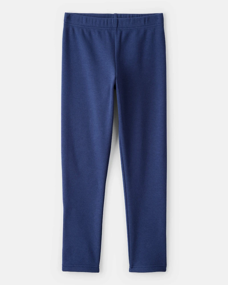 Girls Pull-On Stretch Cozy Leggings - Blue