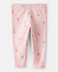 Baby Girl 2-Piece Ballet Slippers Top & Ballerina Leggings Set - Pink