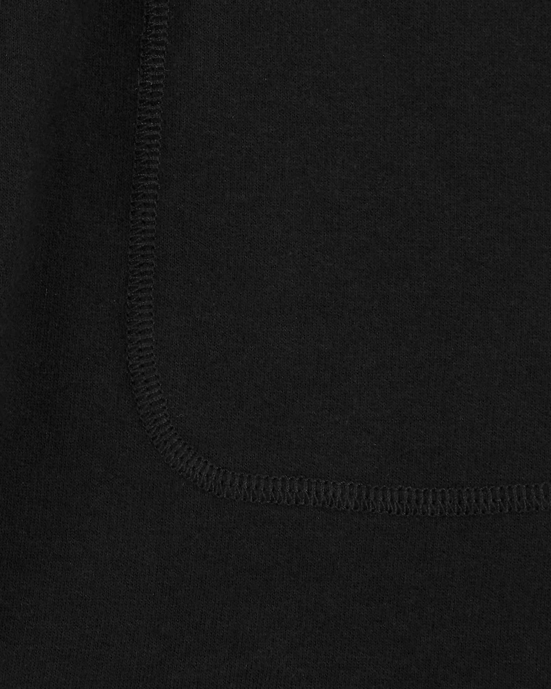 Boys Pull-On French Terry Shorts - Black