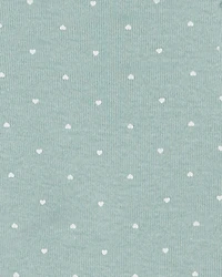 Baby 5-Pack Heart Polka Dot Short Sleeve Bodysuits