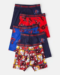 Boys 5-Pack ©Marvel Spider-Man Boxer Brief Underwear - Navy/Blue/Red
