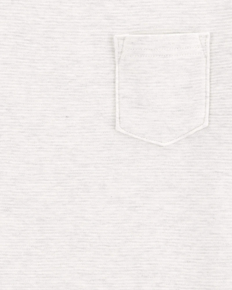 Kid Short-Sleeve Pocket Tee - Light Grey