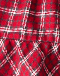 Baby Girl Plaid Cotton Skirt - Red