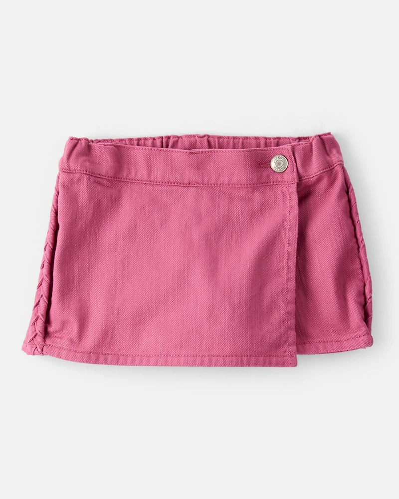 Baby Girl 100% Cotton Skort - Pink