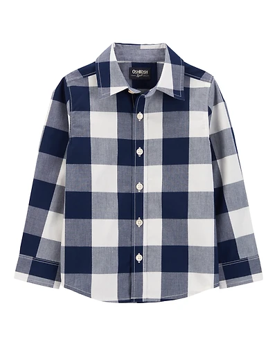 Toddler Plaid Button-Front Shirt