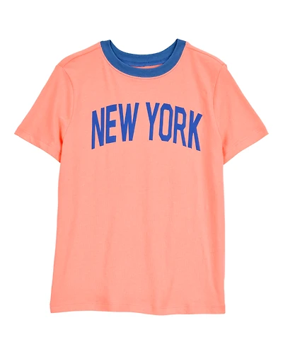 Kid New York Short-Sleeve Graphic Tee - Orange