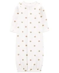 Baby Preemie Snail Cotton Sleeper Gown