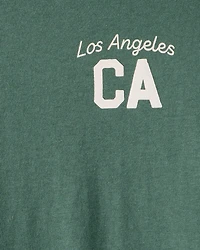 Boys Los Angeles Long-Sleeve Graphic Tee - Green