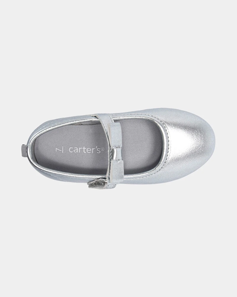 Toddler Girl Dress Shoes - Silver