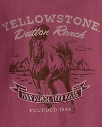 Toddler Yellowstone Short-Sleeve Graphic Tee - Red