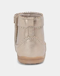 Baby Girl Every Step® First Walker Metallic Boots - Gold