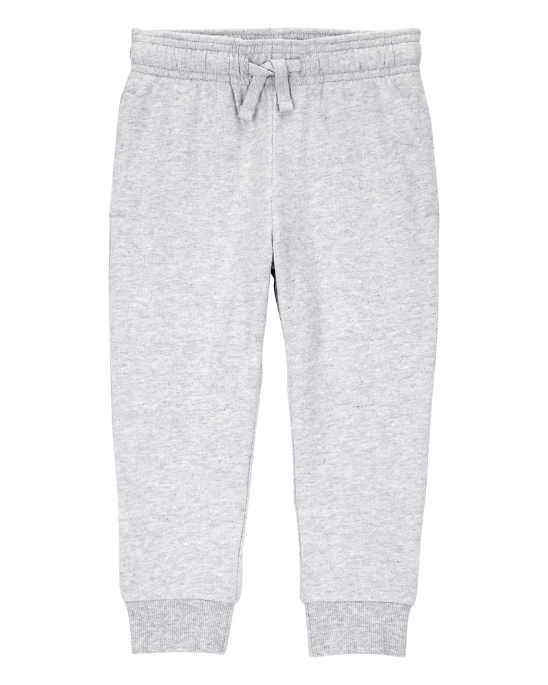Toddler Boy Pull-On Drawstring Joggers - Grey