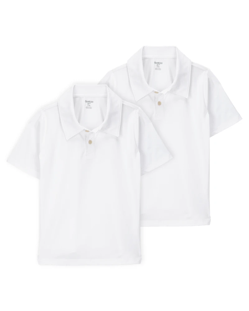 Kid -Pack Active Uniform Polo Shirts in Moisture Wicking BeCool™ Fabric