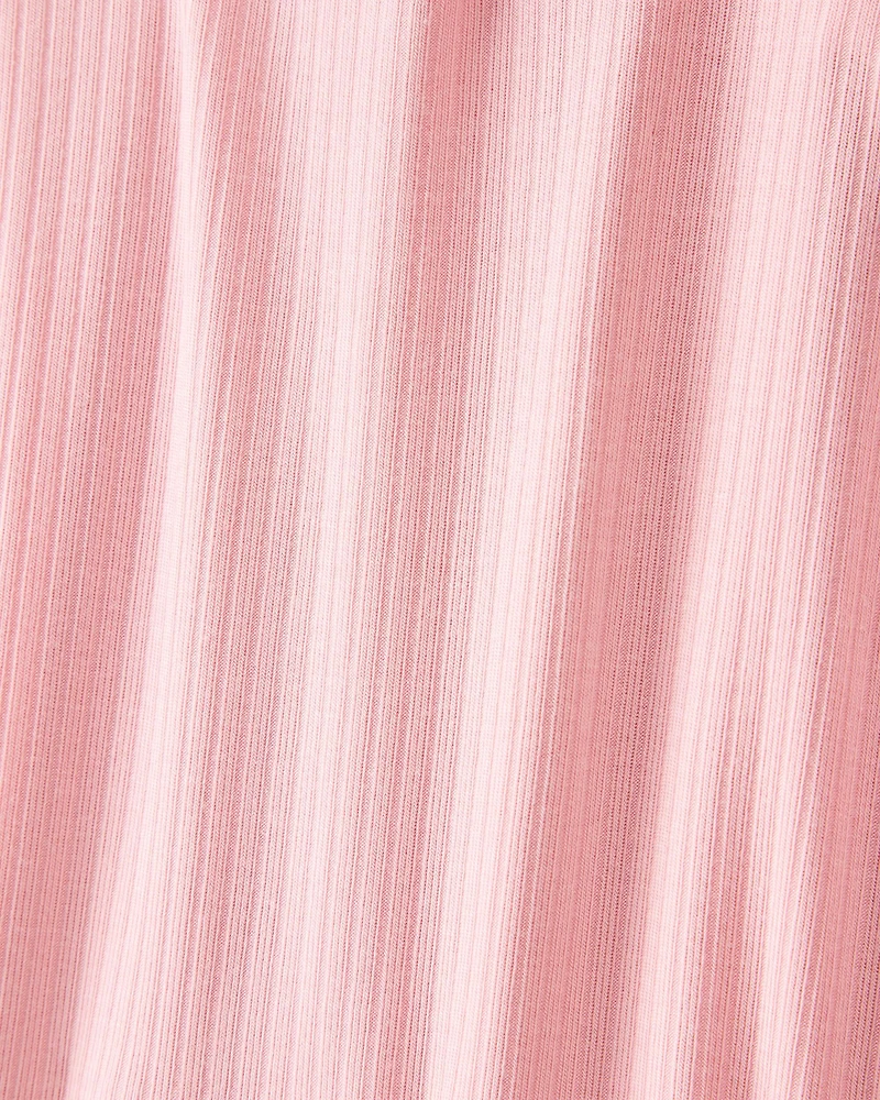 Baby Girl Solid PurelySoft Footie 1-Piece Pajamas - Pink